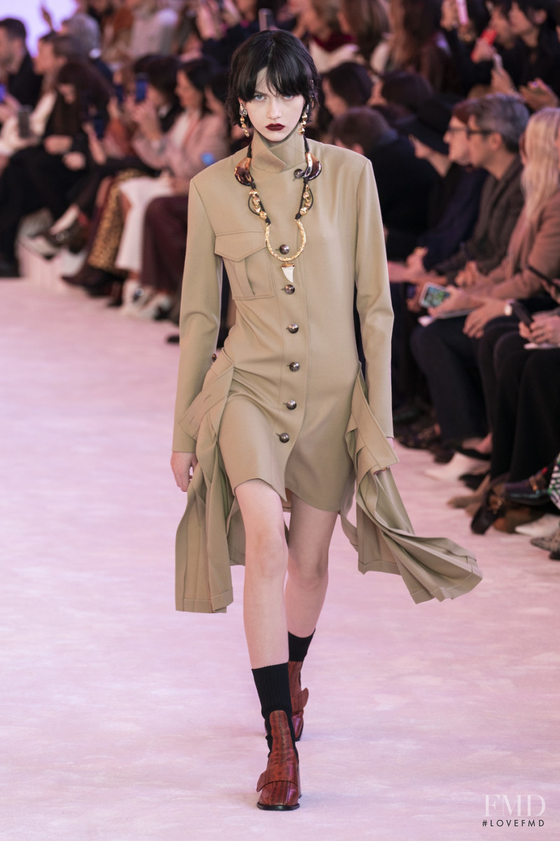 Sofia Steinberg featured in  the Chloe fashion show for Autumn/Winter 2019