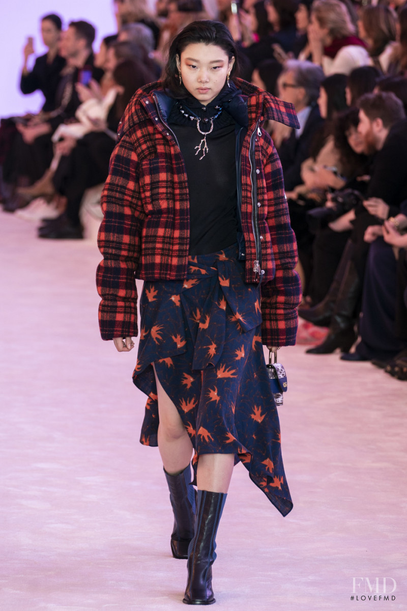Yoon Young Bae featured in  the Chloe fashion show for Autumn/Winter 2019