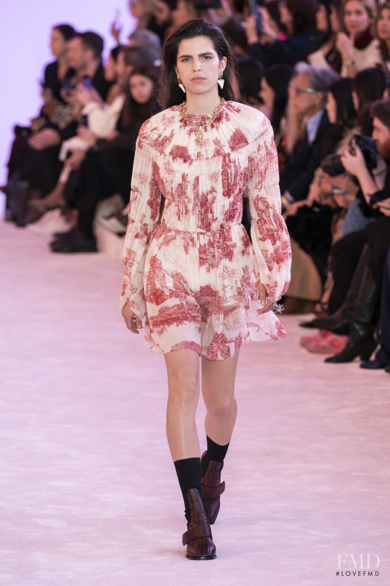 Hayett McCarthy featured in  the Chloe fashion show for Autumn/Winter 2019