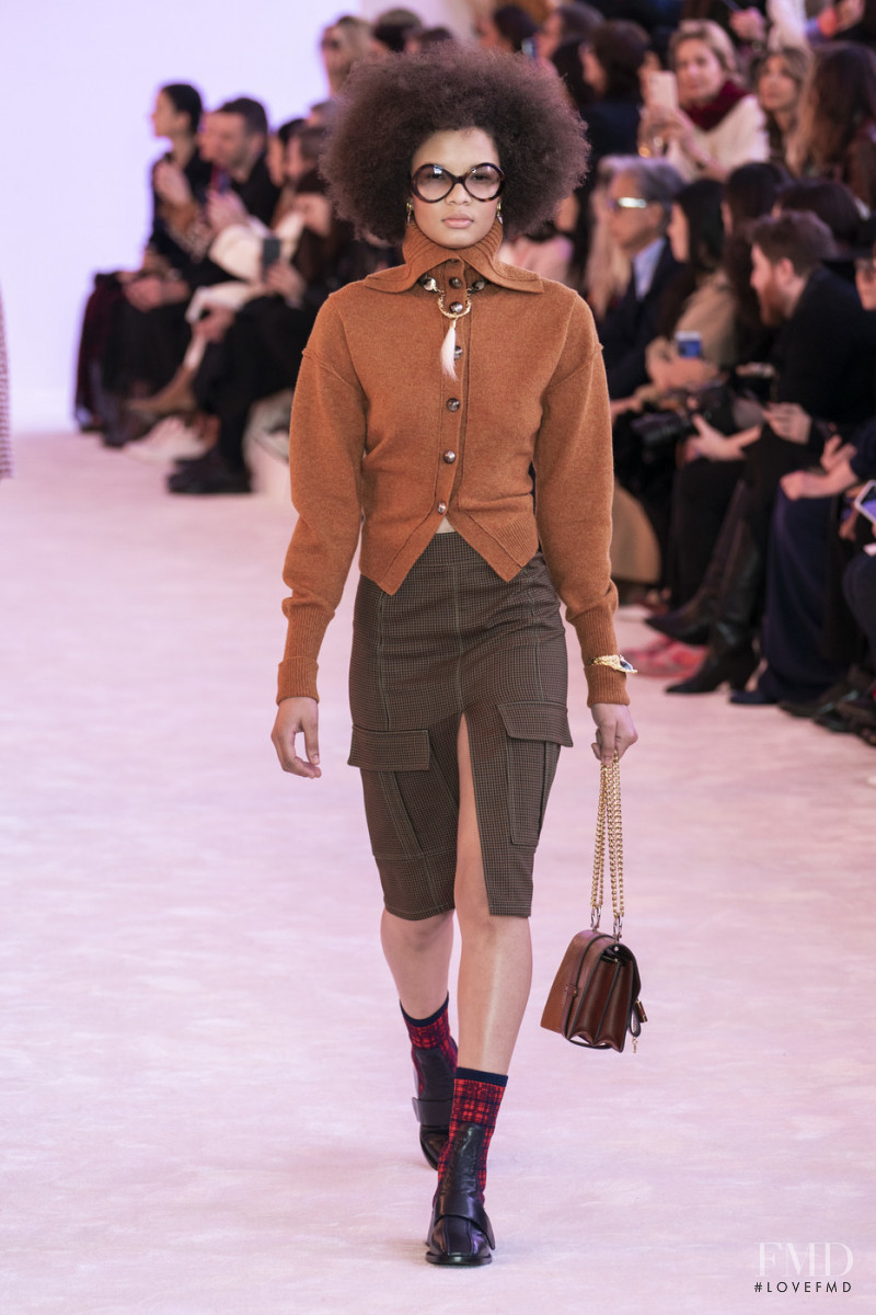 Rachel Darby featured in  the Chloe fashion show for Autumn/Winter 2019