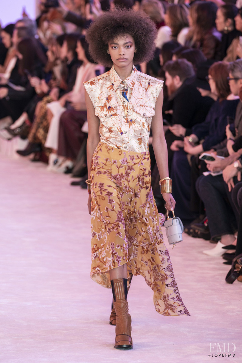 Alexis Sundman featured in  the Chloe fashion show for Autumn/Winter 2019