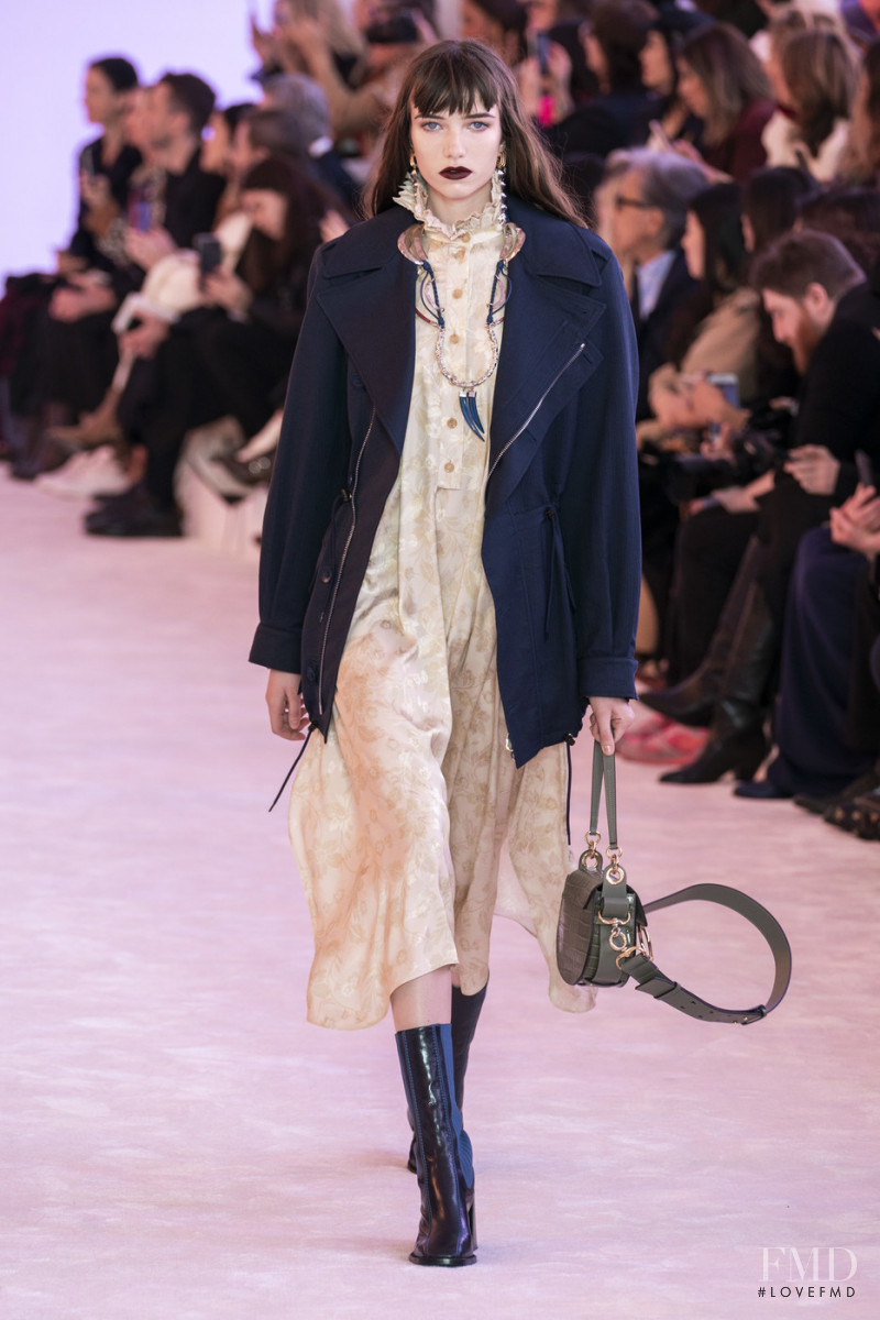 Grace Hartzel featured in  the Chloe fashion show for Autumn/Winter 2019