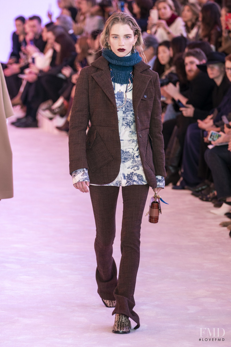 Rebecca Leigh Longendyke featured in  the Chloe fashion show for Autumn/Winter 2019