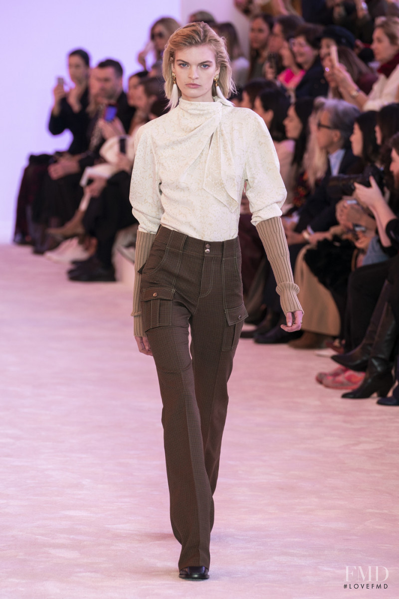 Juliane Grüner featured in  the Chloe fashion show for Autumn/Winter 2019