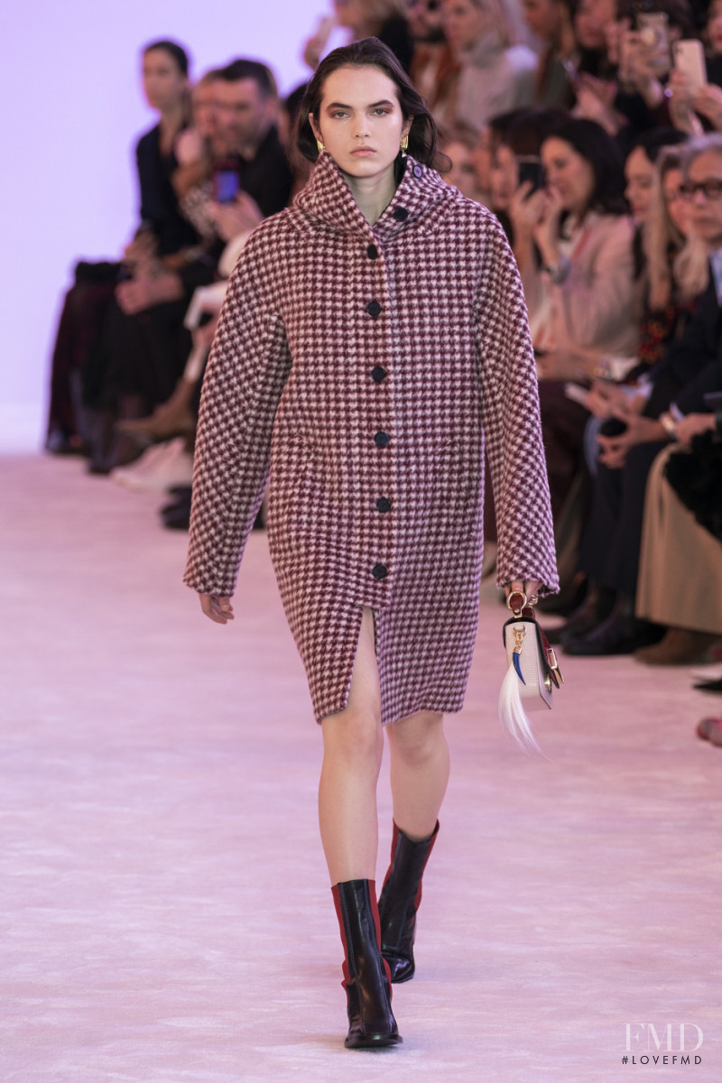 Lily Stewart featured in  the Chloe fashion show for Autumn/Winter 2019