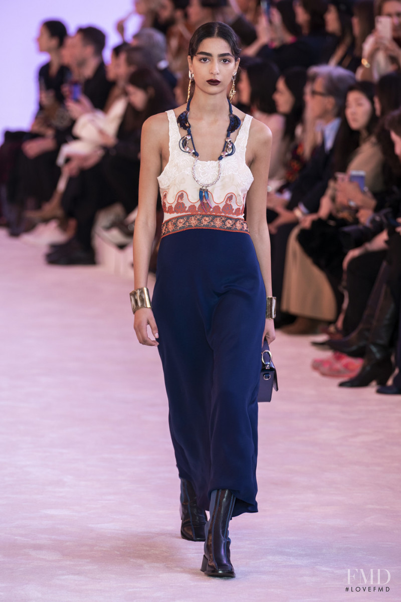 Nora Attal featured in  the Chloe fashion show for Autumn/Winter 2019