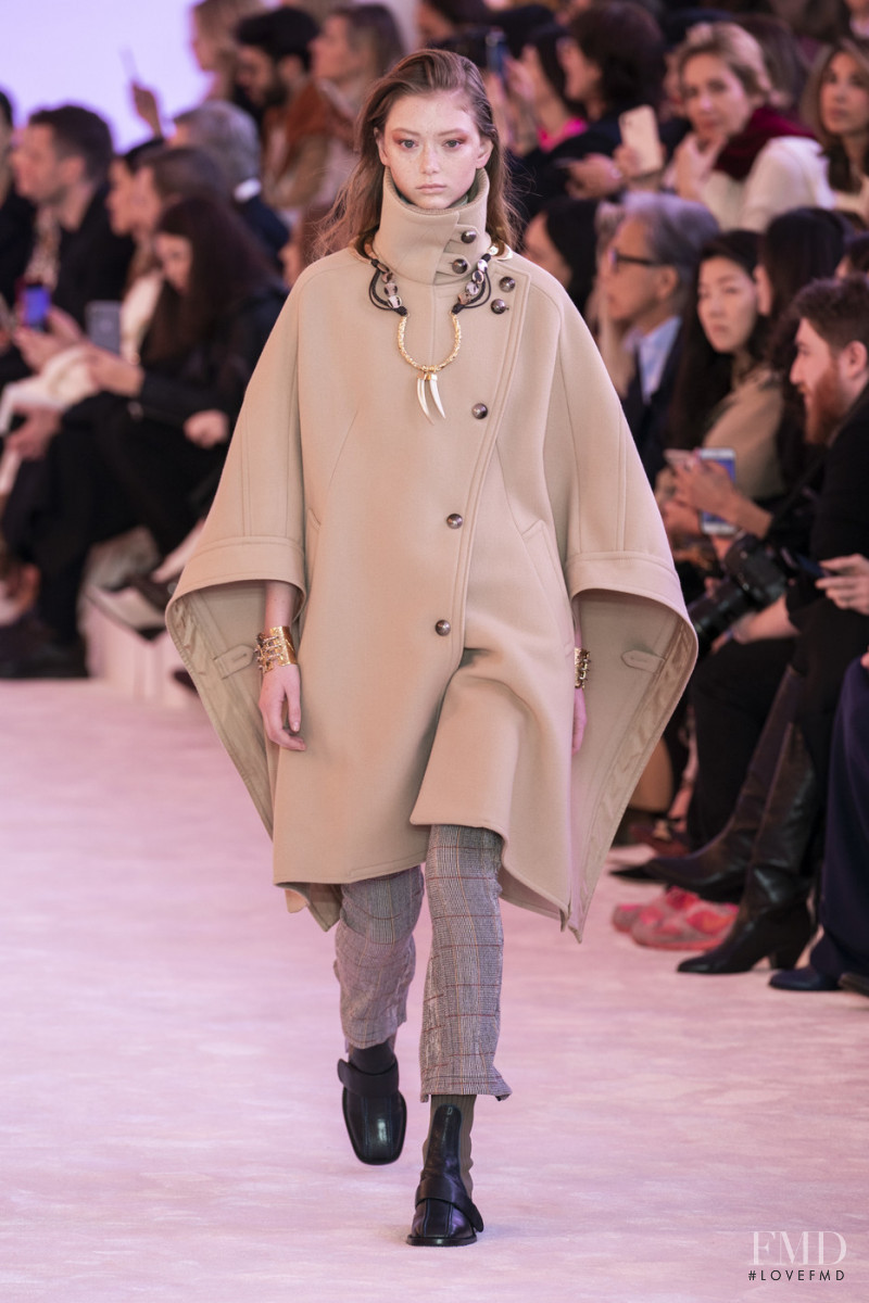 Sara Grace Wallerstedt featured in  the Chloe fashion show for Autumn/Winter 2019