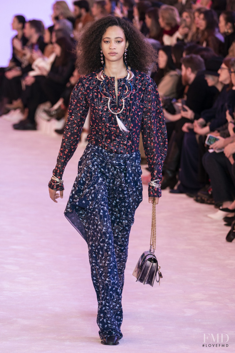 Selena Forrest featured in  the Chloe fashion show for Autumn/Winter 2019