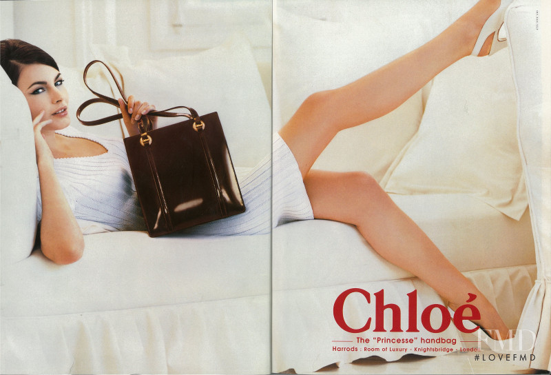Connie Houston featured in  the Chloe advertisement for Spring/Summer 1996