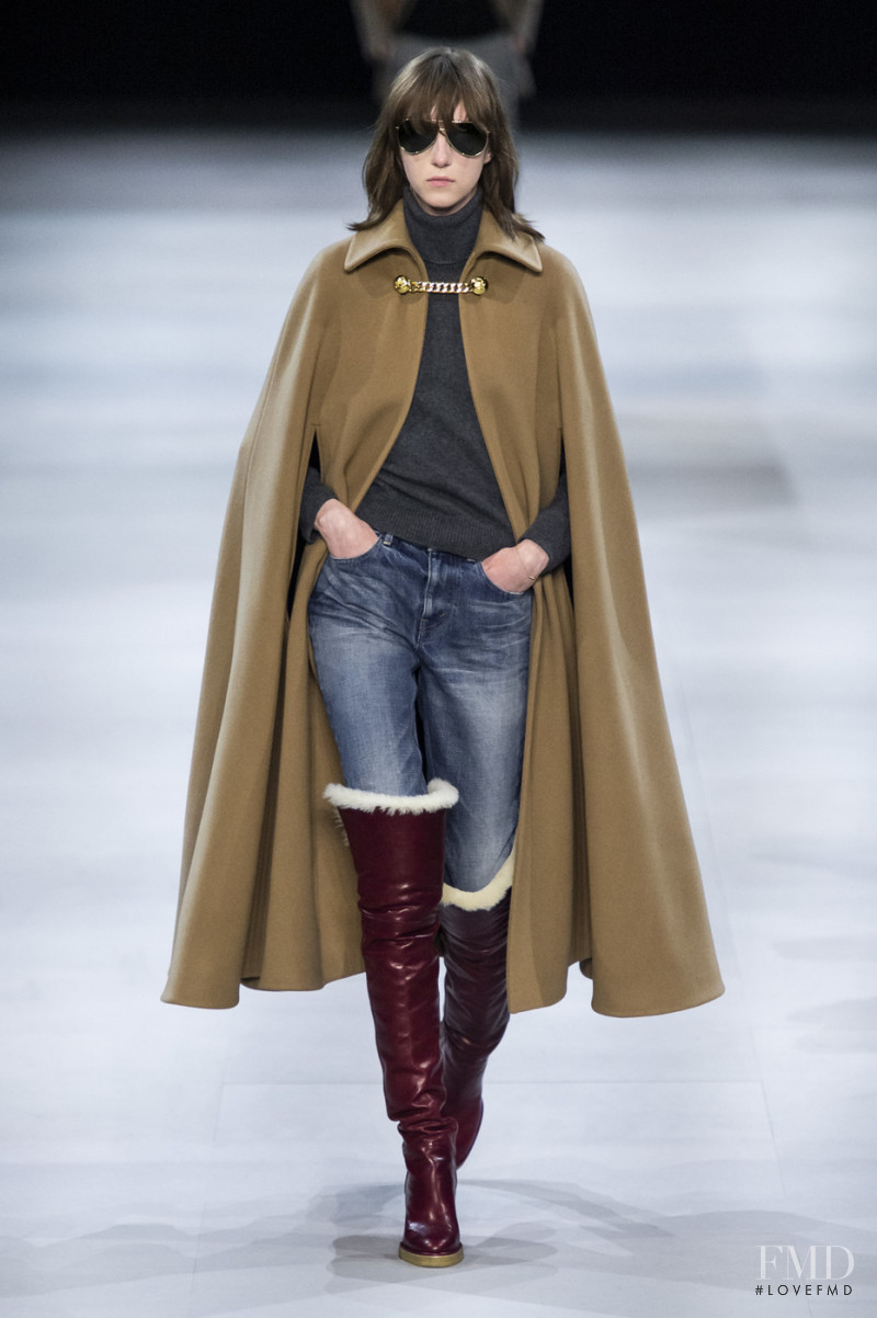 Evelyn Nagy featured in  the Celine fashion show for Autumn/Winter 2019
