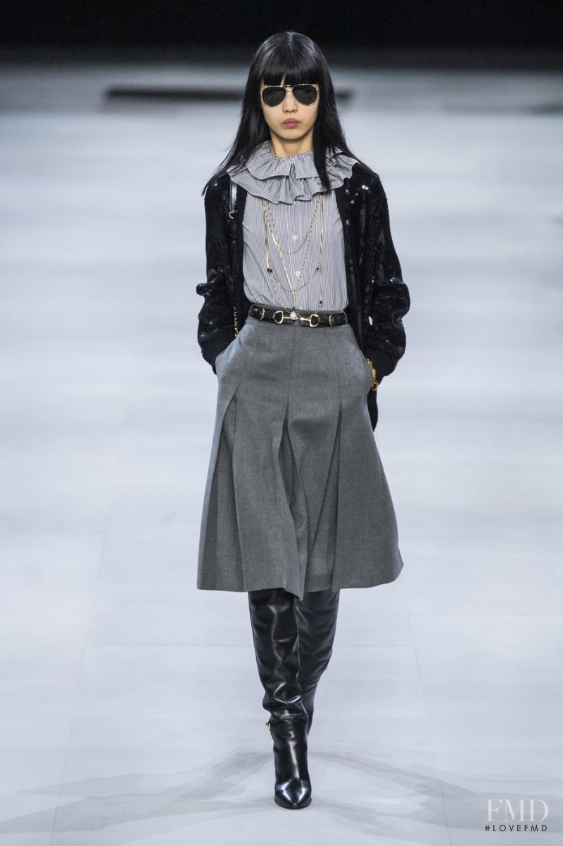 Tang He featured in  the Celine fashion show for Autumn/Winter 2019