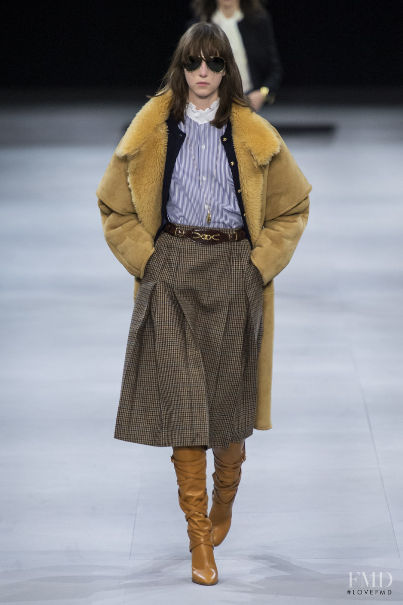 Evelyn Nagy featured in  the Celine fashion show for Autumn/Winter 2019