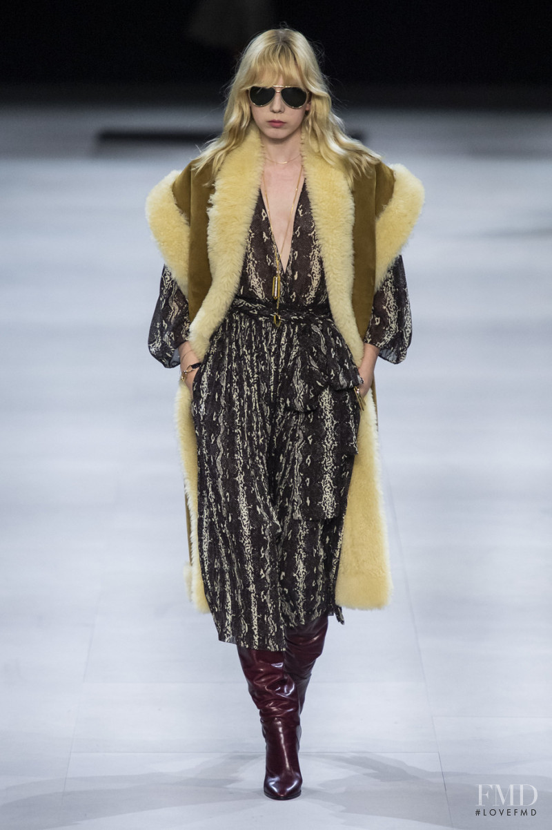 Sonia Komarova featured in  the Celine fashion show for Autumn/Winter 2019