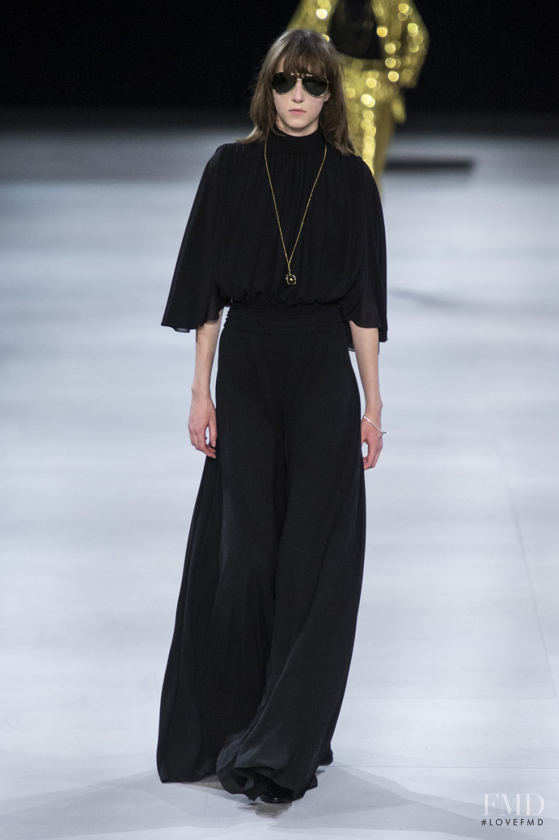Evelyn Nagy featured in  the Celine fashion show for Autumn/Winter 2019
