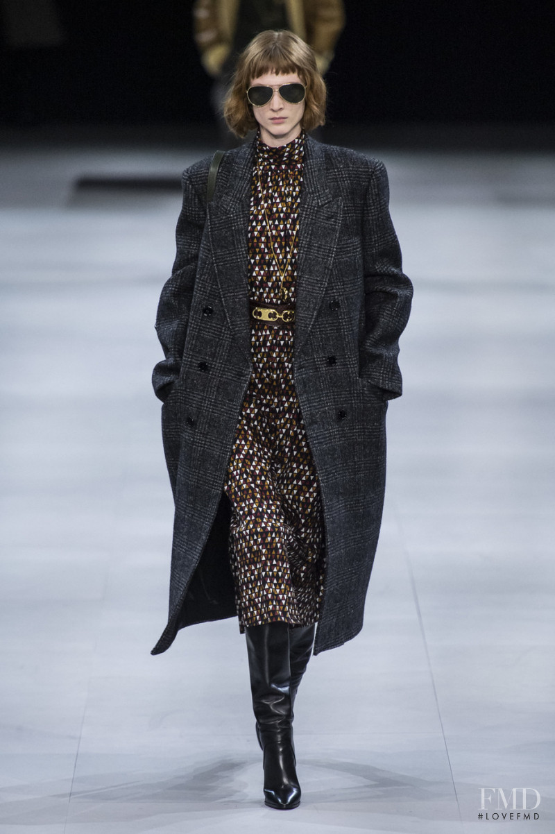 Kaila Wyatt featured in  the Celine fashion show for Autumn/Winter 2019