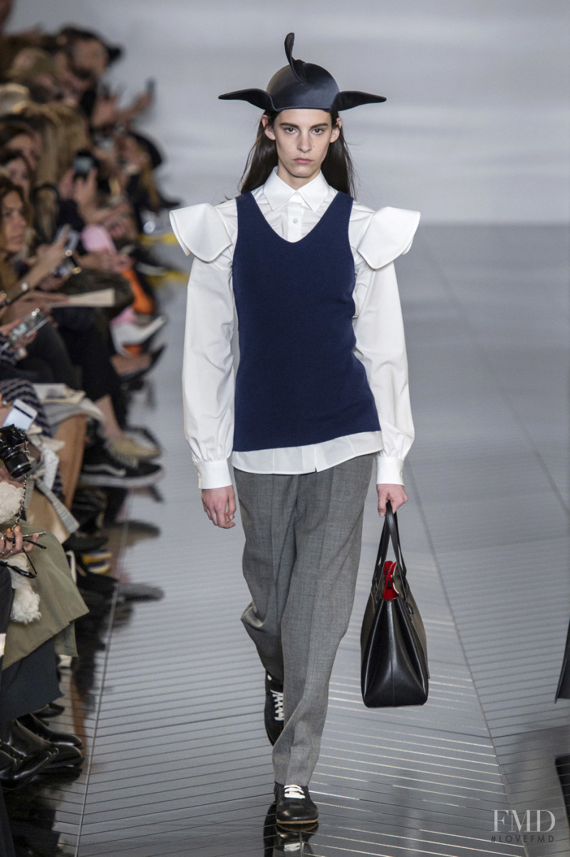 Cyrielle Lalande featured in  the Loewe fashion show for Autumn/Winter 2019