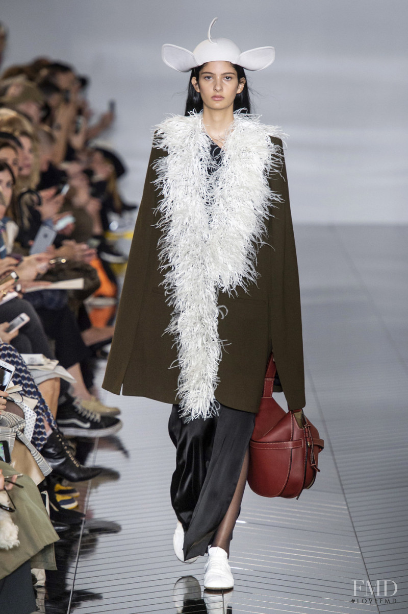 Juliana Armada featured in  the Loewe fashion show for Autumn/Winter 2019