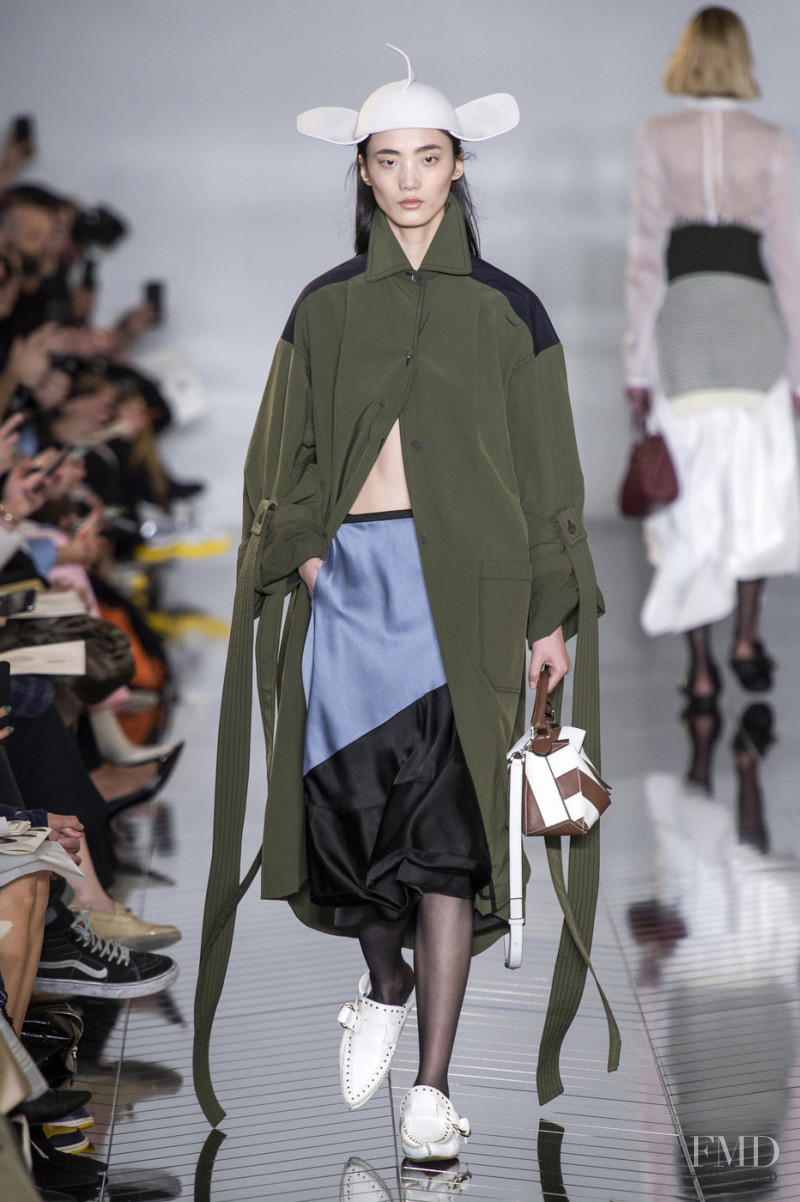 Liu Huan featured in  the Loewe fashion show for Autumn/Winter 2019