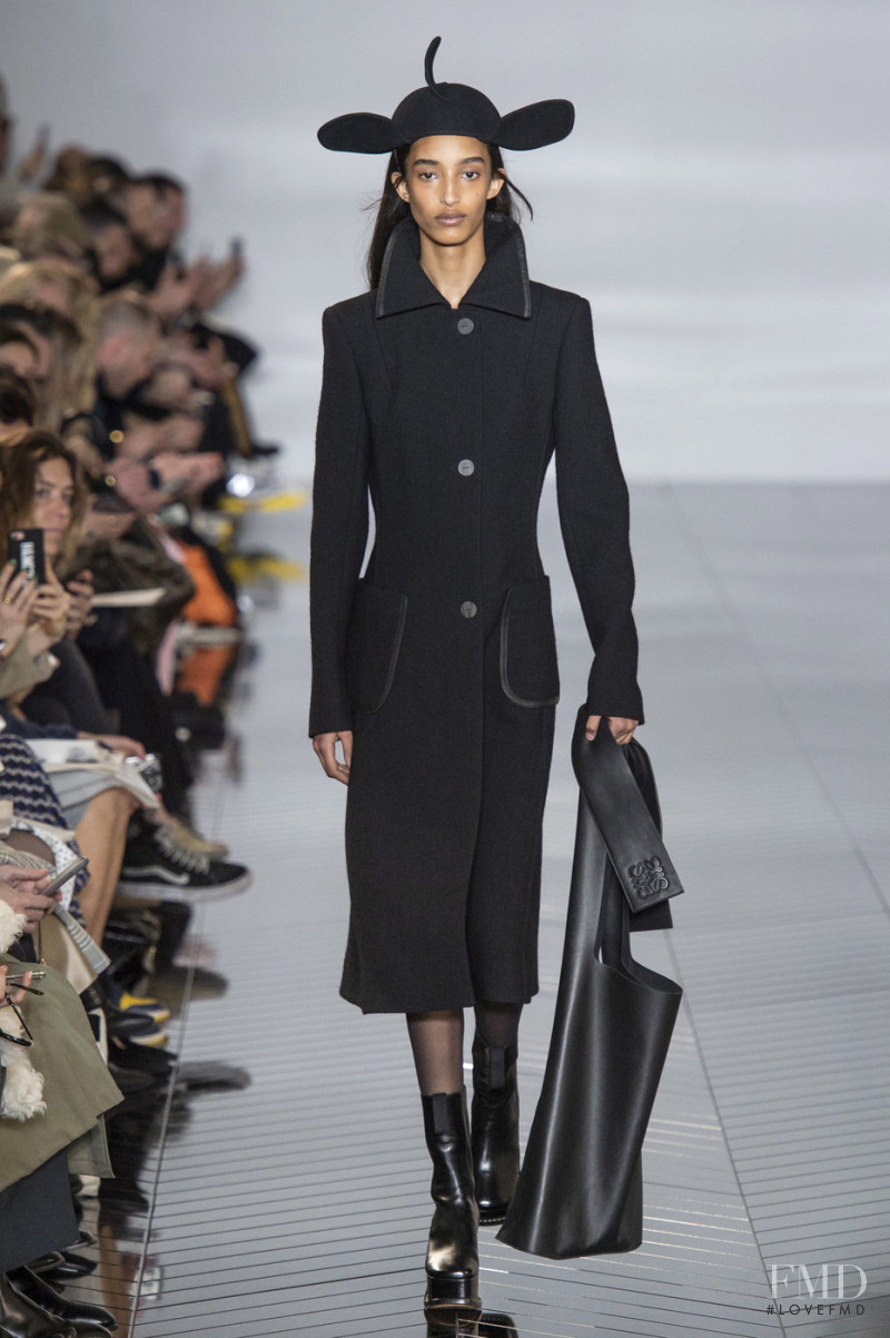 Mona Tougaard featured in  the Loewe fashion show for Autumn/Winter 2019