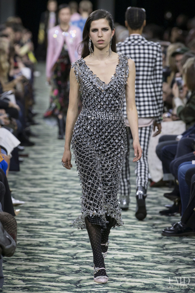 Hayett McCarthy featured in  the Paco Rabanne fashion show for Autumn/Winter 2019