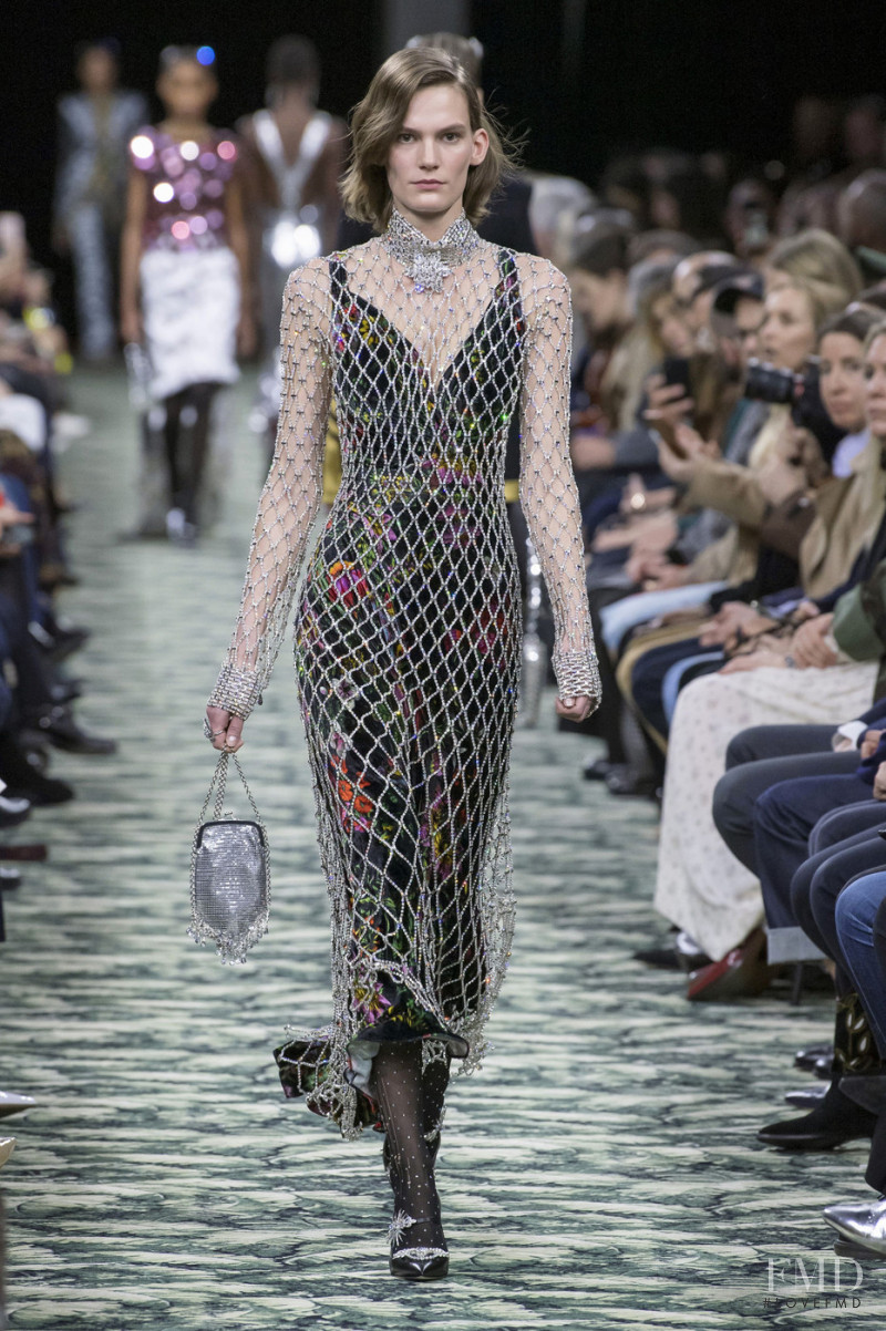 Lena Hardt featured in  the Paco Rabanne fashion show for Autumn/Winter 2019