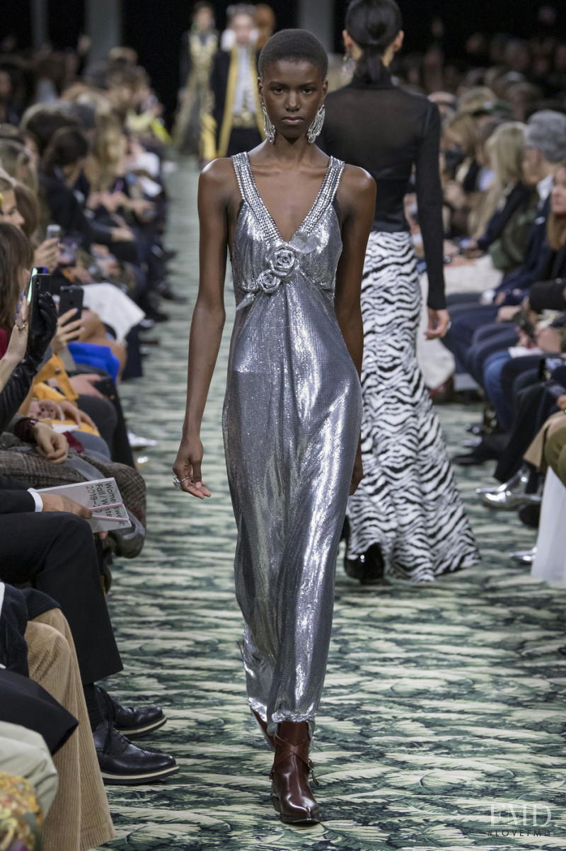 Yorgelis Marte featured in  the Paco Rabanne fashion show for Autumn/Winter 2019