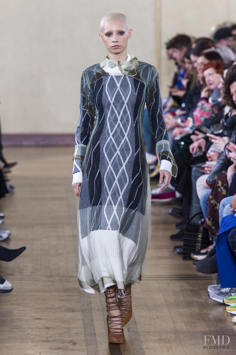 Jazzelle Zanaughtti featured in  the Y/Project fashion show for Autumn/Winter 2019