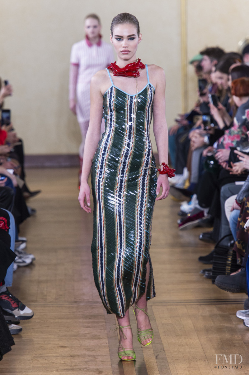 Margo Millien featured in  the Y/Project fashion show for Autumn/Winter 2019
