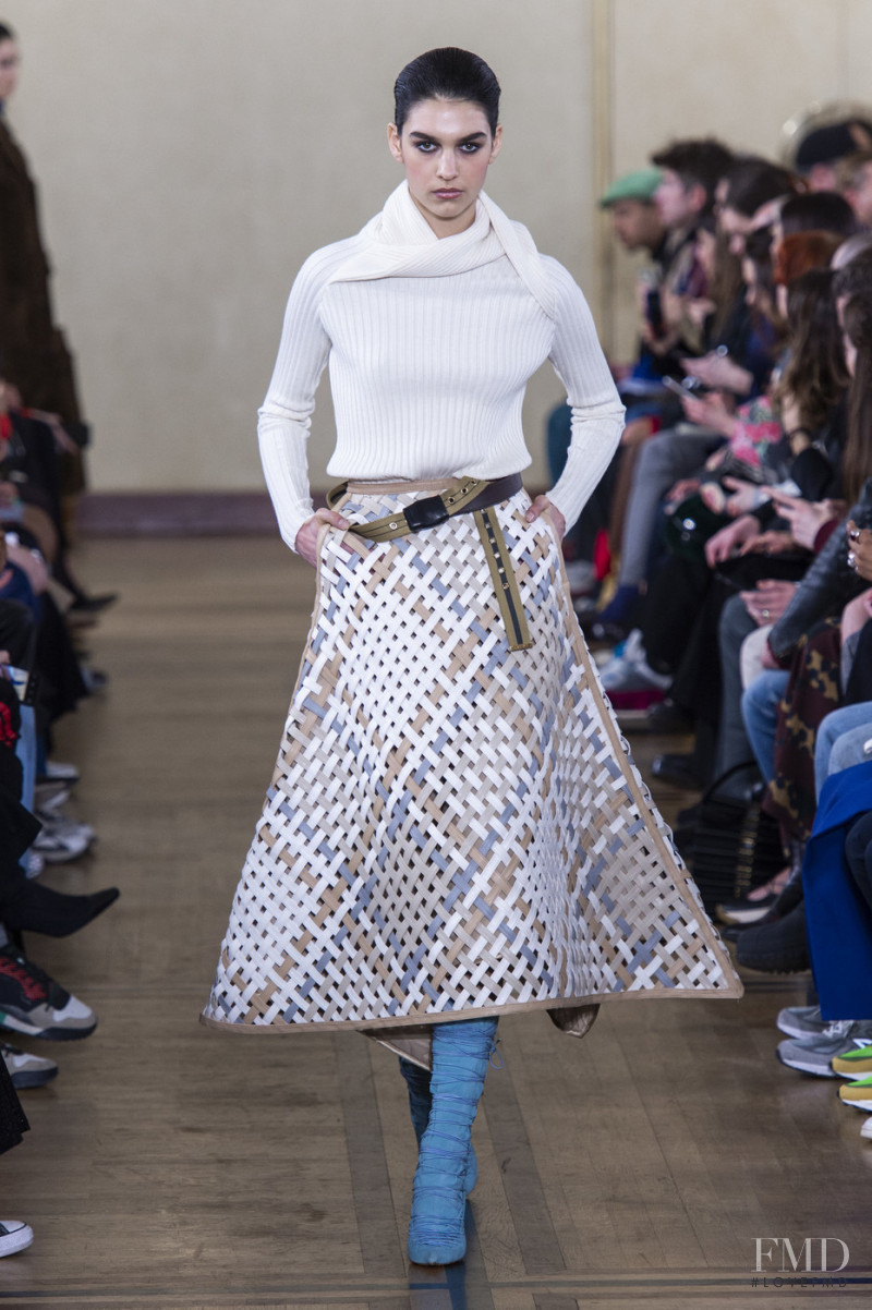 Eugenia Dubinova featured in  the Y/Project fashion show for Autumn/Winter 2019