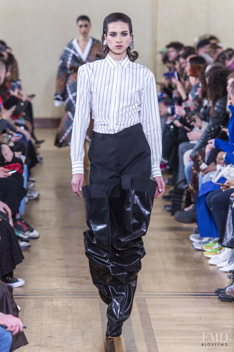 Vaiora Cob Strogonova featured in  the Y/Project fashion show for Autumn/Winter 2019