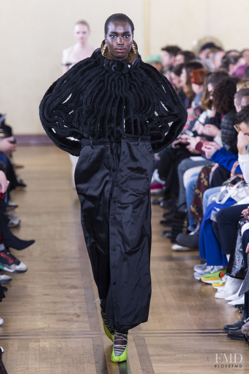 Nya Gatbel featured in  the Y/Project fashion show for Autumn/Winter 2019