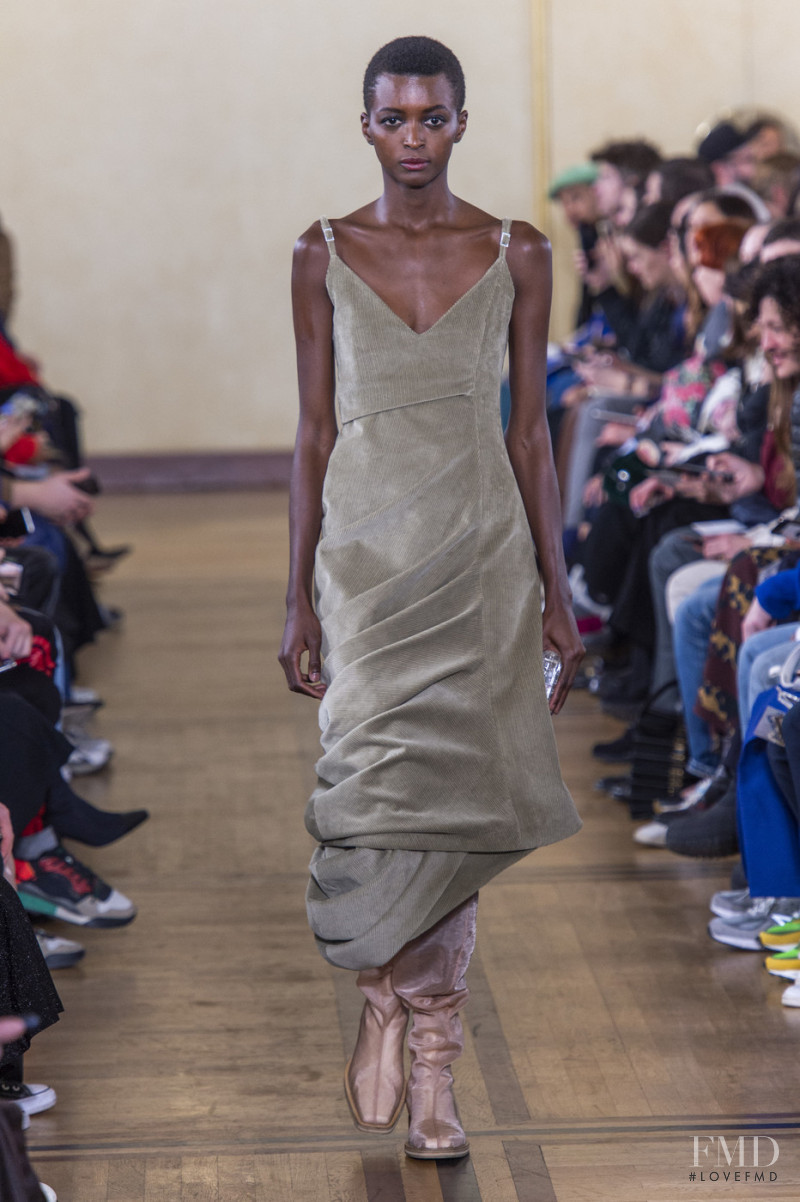 Amira Pinheiro featured in  the Y/Project fashion show for Autumn/Winter 2019