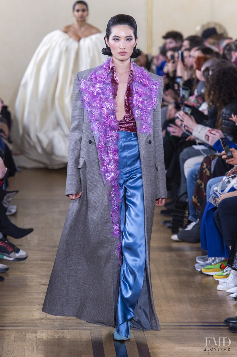 Nuri Son featured in  the Y/Project fashion show for Autumn/Winter 2019