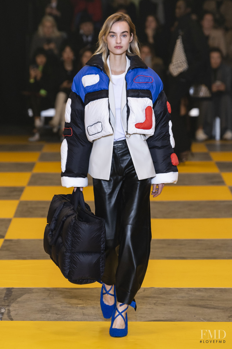 Maartje Verhoef featured in  the Off-White fashion show for Autumn/Winter 2019