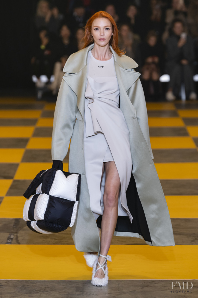 Mariacarla Boscono featured in  the Off-White fashion show for Autumn/Winter 2019