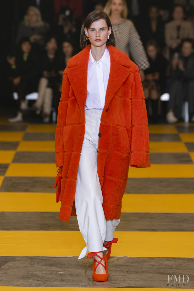 Giedre Dukauskaite featured in  the Off-White fashion show for Autumn/Winter 2019