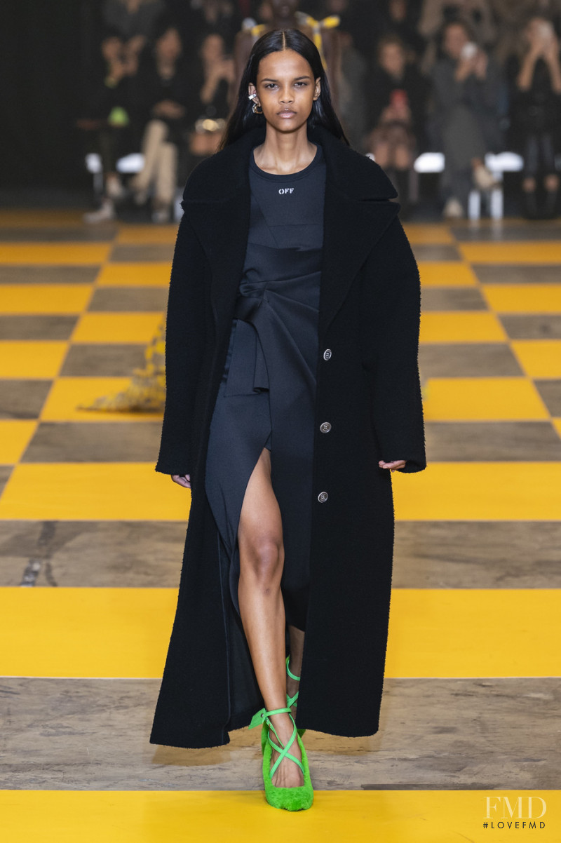 Natalia Montero featured in  the Off-White fashion show for Autumn/Winter 2019