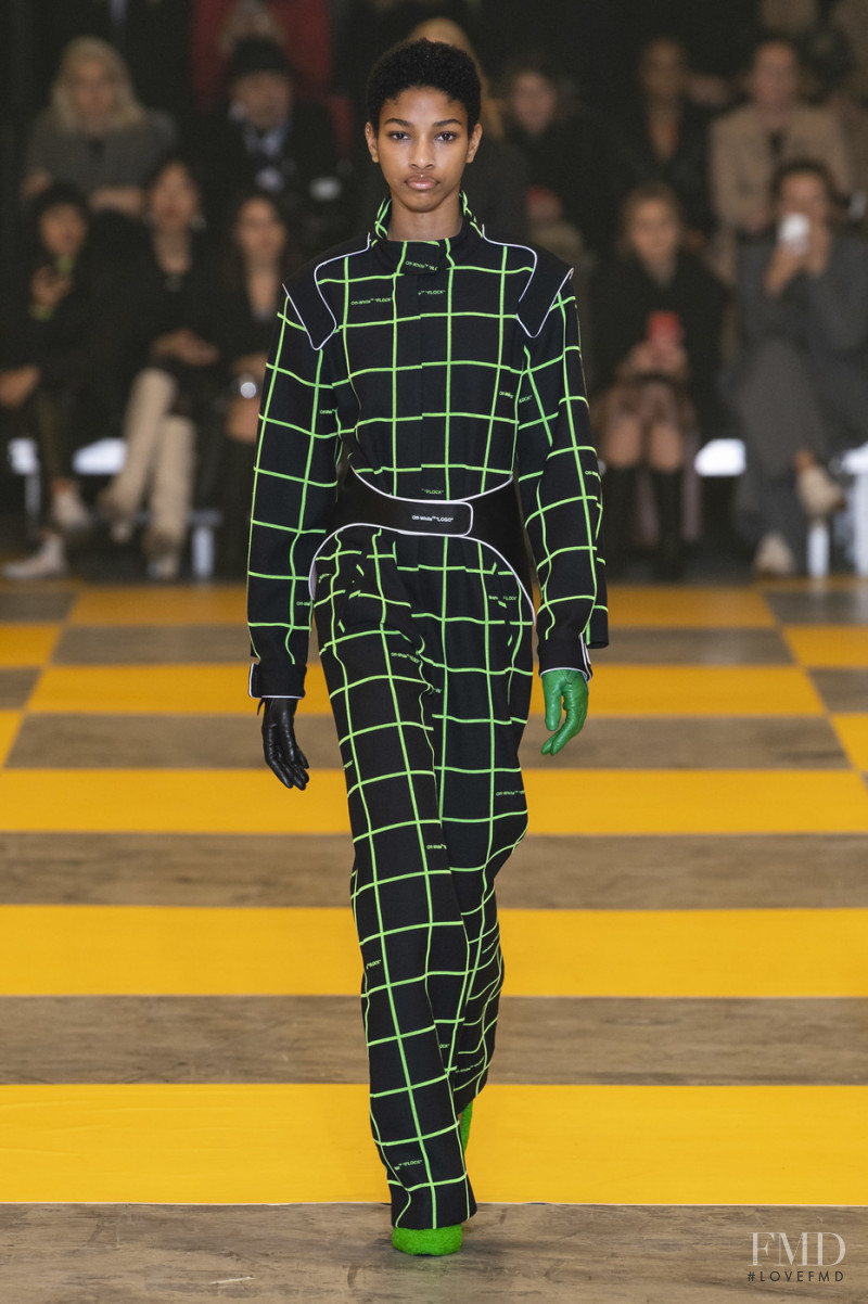 Naomi Chin Wing featured in  the Off-White fashion show for Autumn/Winter 2019