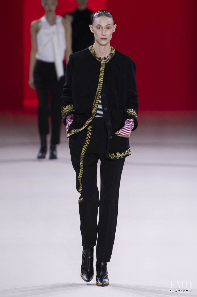 Ellinor Arveryd featured in  the Haider Ackermann fashion show for Autumn/Winter 2019