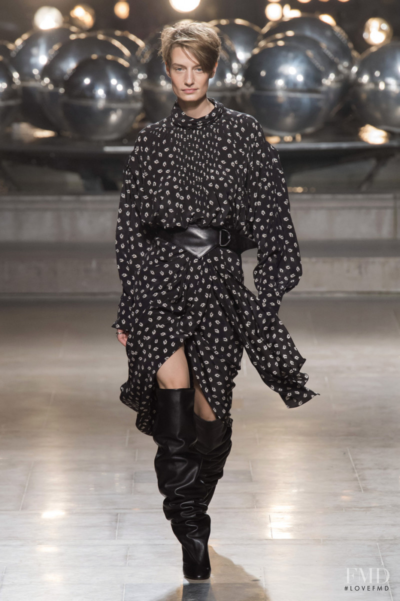Veronika Kunz featured in  the Isabel Marant fashion show for Autumn/Winter 2019