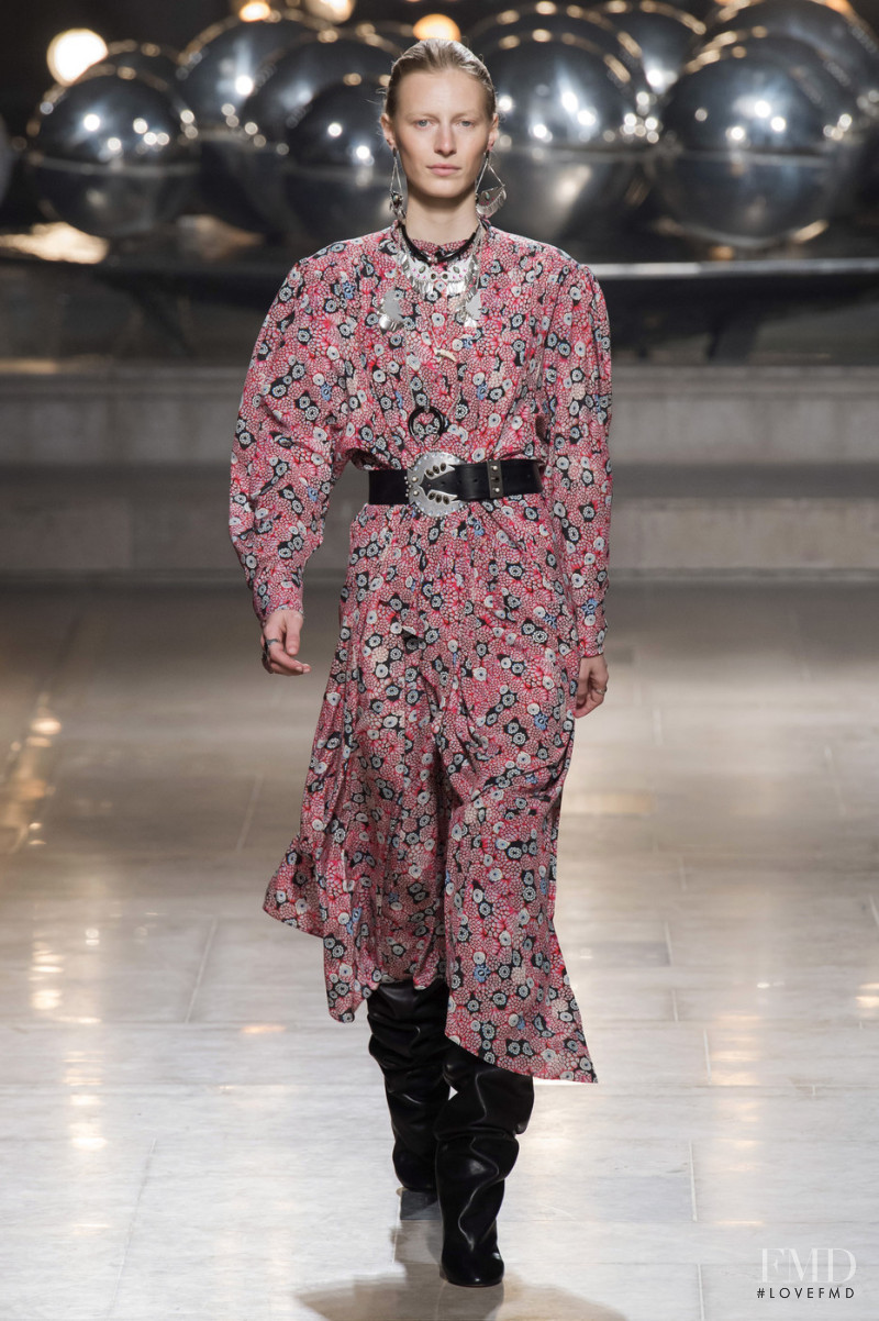 Julia Nobis featured in  the Isabel Marant fashion show for Autumn/Winter 2019