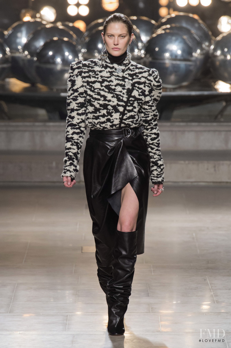 Catherine McNeil featured in  the Isabel Marant fashion show for Autumn/Winter 2019