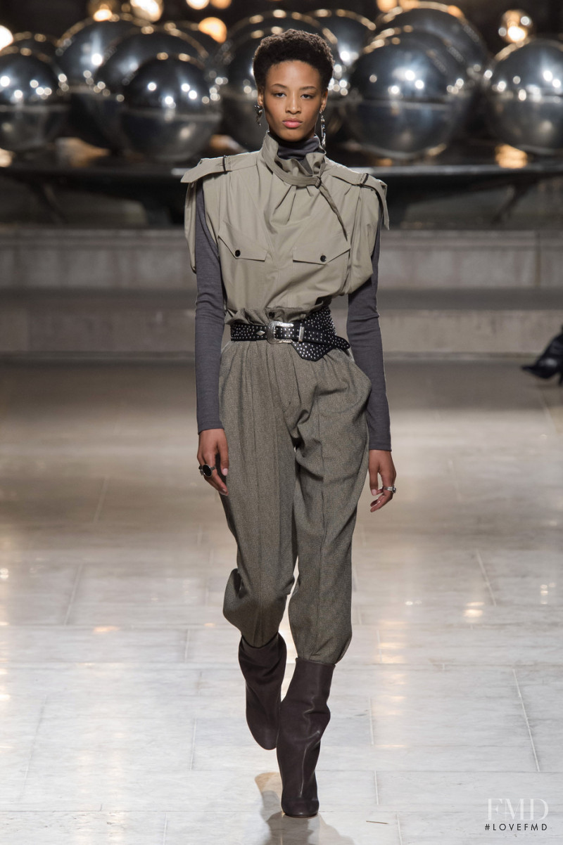 Janaye Furman featured in  the Isabel Marant fashion show for Autumn/Winter 2019
