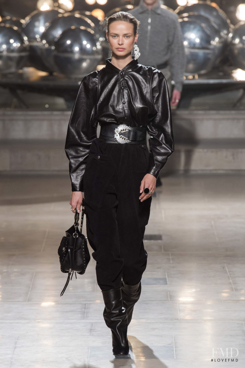 Birgit Kos featured in  the Isabel Marant fashion show for Autumn/Winter 2019