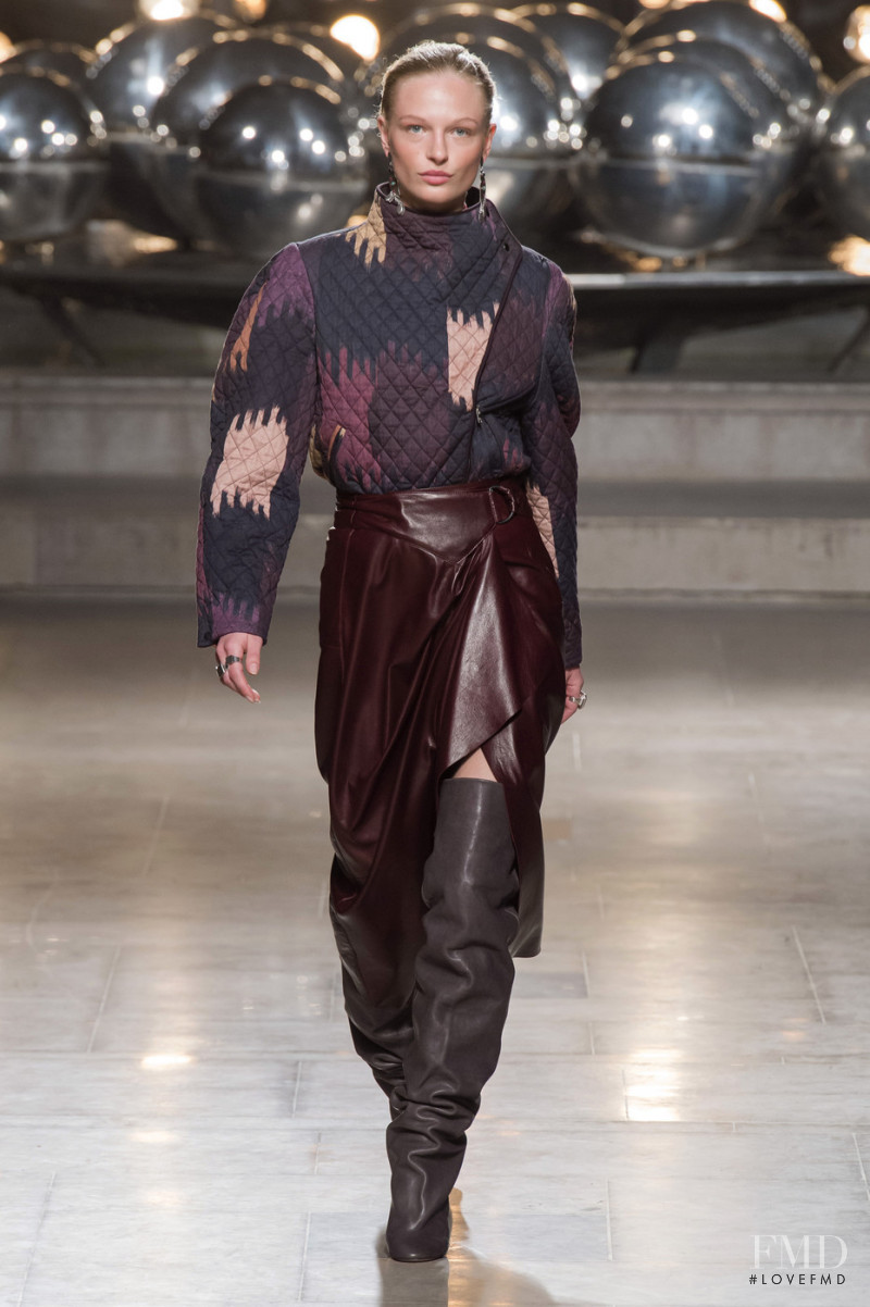 Frederikke Sofie Falbe-Hansen featured in  the Isabel Marant fashion show for Autumn/Winter 2019