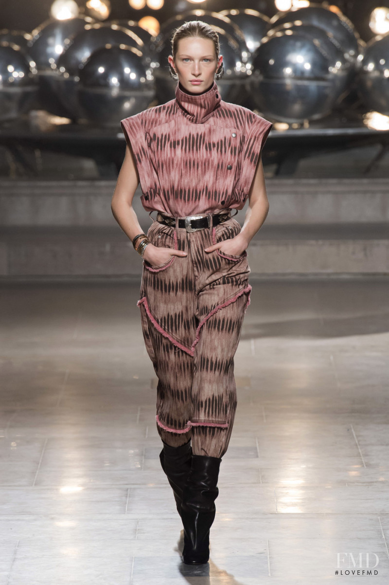Liz Kennedy featured in  the Isabel Marant fashion show for Autumn/Winter 2019