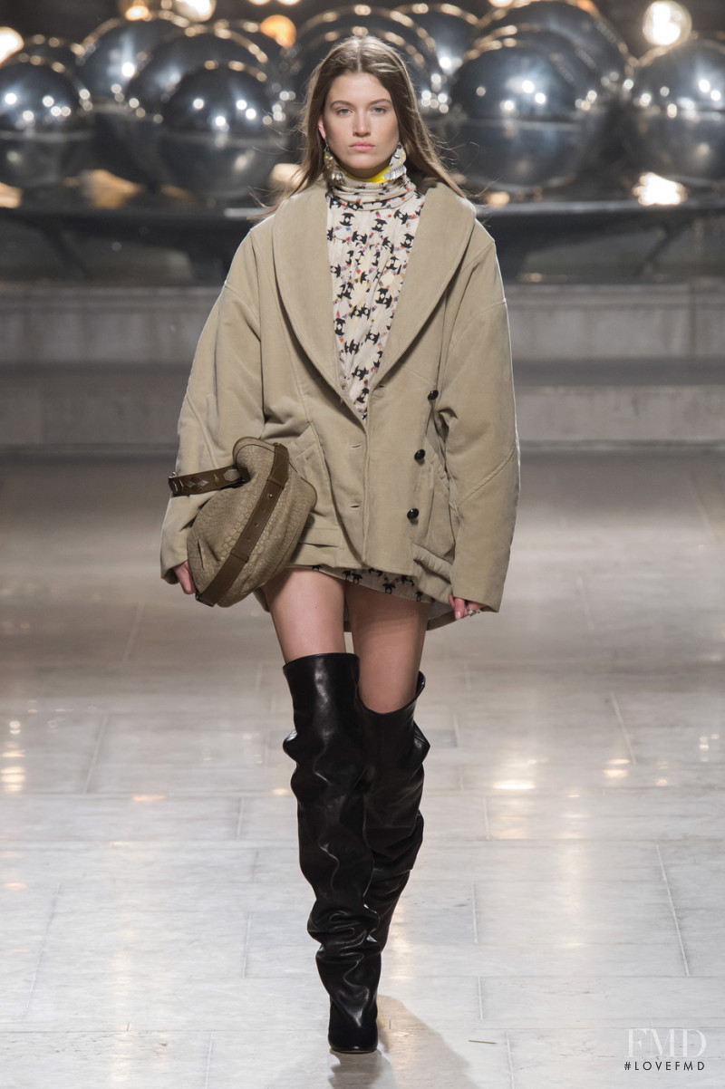 Altyn Simpson featured in  the Isabel Marant fashion show for Autumn/Winter 2019