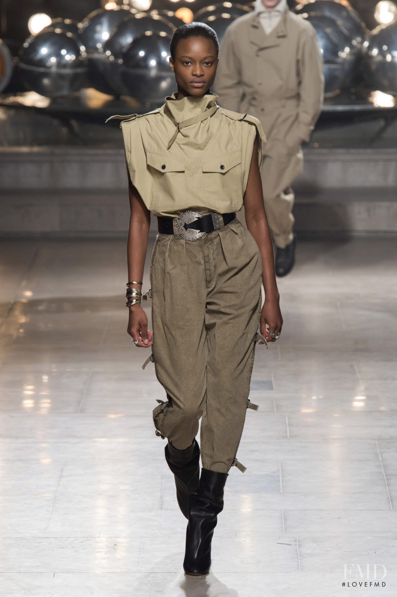 Mayowa Nicholas featured in  the Isabel Marant fashion show for Autumn/Winter 2019