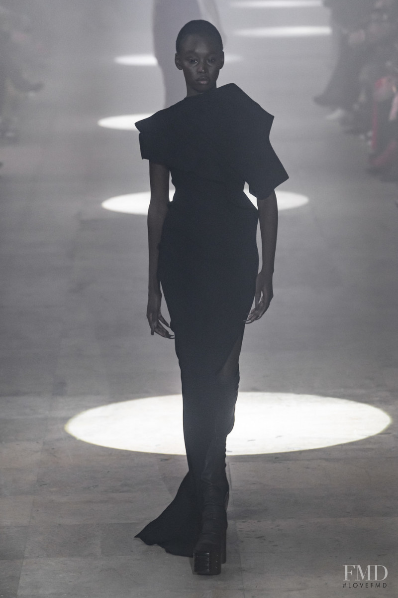 Sabah Koj featured in  the Rick Owens fashion show for Autumn/Winter 2019