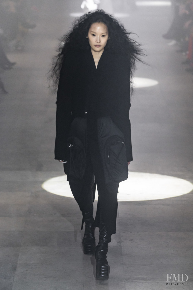 Yoonmi Sun featured in  the Rick Owens fashion show for Autumn/Winter 2019